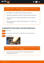 DIY-manual for utskifting av Kupefilter i PEUGEOT 206 2023