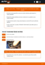 Kā nomainīt Salona filtrs PEUGEOT 206 SW (2E/K) - instrukcijas tiešsaistes