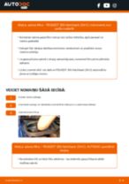 Kā nomainīt un noregulēt Salona filtrs PEUGEOT 206: pdf ceļvedis