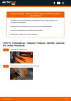 Steg-för-steg-guide i PDF om att byta Torkarblad i RENAULT TWINGO I Box (S06_)