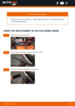 Online manual on changing Wipers yourself on OPEL ZAFIRA B Van