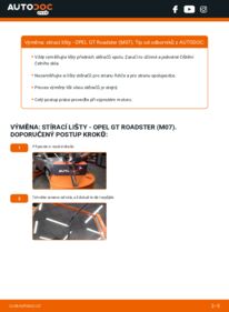 Jak provést výměnu: List stěrače GT Roadster (M07) 2.0 (G67)