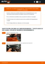 La guía profesional para realizar la sustitución de Escobillas de Limpiaparabrisas en tu TOYOTA RAV 4 IV (ZSA4_, ALA4_) 2.2 D 4WD (ALA49)