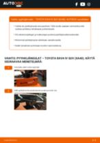Opas tuotteen Lasinpyyhkijät asentamiseen autoon TOYOTA RAV4