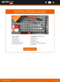 Comment effectuer un remplacement de Amortisseur 1.9 TDI VW Jetta 1k2