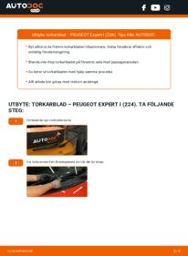 Så byter du Torkarblad på 2.0 HDI Peugeot Expert 224
