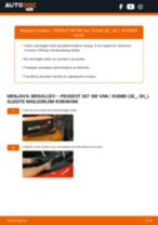 Strokovni priročnik na visokem nivoju o zamenjavi izdelka Metlice brisalcev na avtu 307