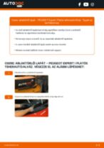 PEUGEOT Expert I Platós teherautó/Alváz 2002 javítási és kezelési útmutató pdf