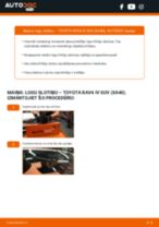 RAV4 II SUV (XA20) 2.0 (ACA26) Stikla tīrītāja slotiņa: kā nomainīt? Pakāpeniskas rokasgrāmatas