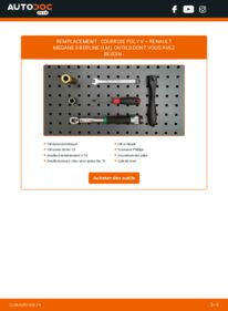 Comment effectuer un remplacement de Courroie d'alternateur 1.6 RENAULT MEGANE II Saloon (LM0/1_)