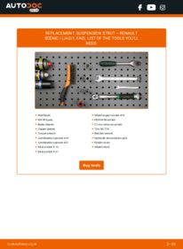 How to carry out replacement: Shock Absorber 1.9 dCi Renault Scenic 1