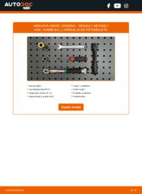 Kako izvesti menjavo: Rebrasti jermen Megane I Van / Kombi (KA_) 1.9 D (KA0R)
