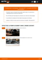 Comment changer Essuie-glaces Mercedes S210 arrière et avant - Manuel pdf