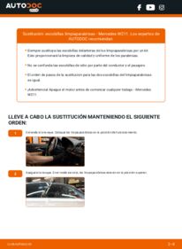 Cómo sustitución de Escobillas de Limpiaparabrisas E 220 CDI 2.2 (211.006) Mercedes W211