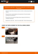 AUDI A3 Convertible (8P7) 2009 repair manual and maintenance tutorial