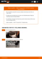 Illustrerade manualer för rutinmässiga underhållskontroller av AUDI TT (8J3)