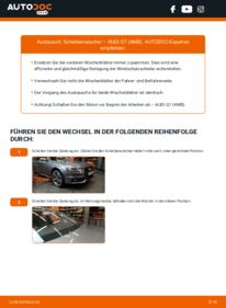 Wie der Wechsel durchführt wird: Scheibenwischer Audi Q7 4M 3.0 TDI quattro tauschen
