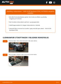 Slik bytter du Vindusviskere 2.0 TDI Audi A5 B9 Sportback