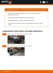 Slik bytter du Vindusviskere 3.0 TDI quattro Audi Q7 4M