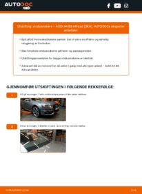 Slik bytter du Vindusviskere 2.0 TDI quattro Audi A4 B8 Allroad