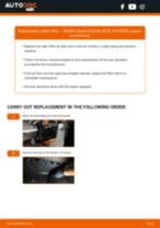 How to change Air conditioner filter on SKODA SUPERB Estate (3T5) - manual online