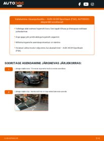 Kuidas välja vahetamist läbi viia: Audi A5 B9 Sportback 2.0 TDI Pesurikumm