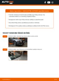 Kā veikt nomaiņu: 2.0 TDI quattro Audi Q5 FY Stikla tīrītāja slotiņa
