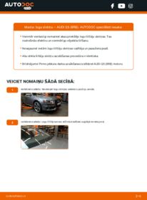 Kā veikt nomaiņu: 2.0 TDI quattro Audi Q5 8R Stikla tīrītāja slotiņa