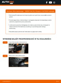 Jak wymienić Filtr powietrza kabinowy Yeti (5L) 2.0 TDI 4x4