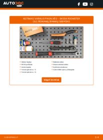 Kaip atlikti keitimą: Skoda Roomster 5j 1.9 TDI Variklio montavimo rėmas