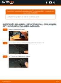 Cómo sustitución de Escobillas de Limpiaparabrisas 2.0 16V Ford Mondeo bwy