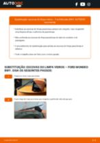 Mudar Escovas do Limpa Vidros dianteiro e traseiro FORD MONDEO III Estate (BWY): guia pdf
