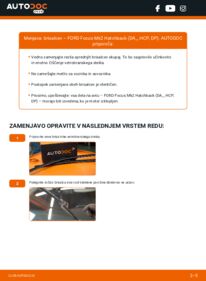 Kako izvesti menjavo: Metlica brisalnika stekel Focus Mk2 Hatchback (DA_, HCP, DP) 1.6 TDCi