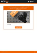 Podrobné PDF tutoriály, jak vyměnit Kabinovy filtr na autě AUDI 100 Avant (44, 44Q, C3)