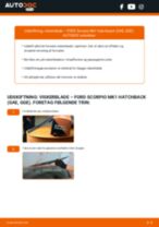 DIY-manual til udskiftning af Viskerblade i FORD SCORPIO