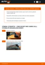 Návod na obsluhu Escort Mk5 Cabrio (ALL) 2.0 XR3 - Manuál PDF