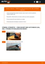 Dielňa príručka pre Escort V Hatchback (AAL, ABL) 1.8 16V XR3i