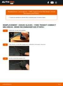 Comment effectuer un remplacement de Essuie-glace 1.5 TDCi Ford Transit Connect Break