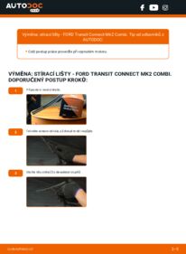 Jak provést výměnu: List stěrače Transit Connect Mk2 Combi 1.5 TDCi