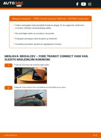 Kako izvesti menjavo: Metlica brisalnika stekel Transit Connect V408 Van 1.6 TDCi