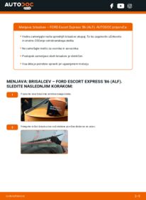 Kako izvesti menjavo: Metlica brisalnika stekel Escort Express '86 (ALF) 1.8 D