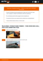 Manual de reparație FORD ORION - instrucțiuni pas cu pas și tutoriale