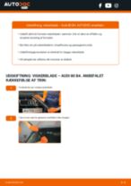 Trin-for-trin PDF-tutorial om skift af AUDI 80 (8C, B4) Viskerblade