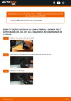 Instalação Escovas limpa para brisas HONDA JAZZ III (GE) - tutorial passo-a-passo