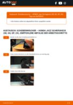 Schritt-für-Schritt-Anleitung im PDF-Format zum Scheibenwischer-Wechsel am HONDA JAZZ III (GE)
