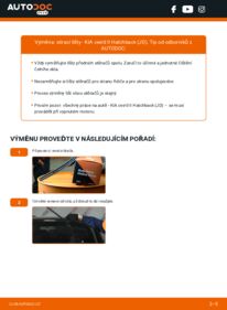 Jak provést výměnu: List stěrače cee‘d II Hatchback (JD) 1.6 CRDi 128