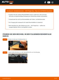 Wie der Austausch bewerkstelligt wird: Scheibenwischer 2.5 D KIA PREGIO Bus