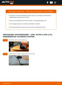 Vervanging uitvoeren: Ruitenwissers 1.7 CDTI (L70) Opel Astra H L70