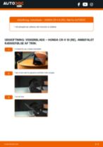 Den professionelle guide til udskiftning af Bremseskiver på din Honda CR-V III 2.4 i-VTEC 4WD (RE7)