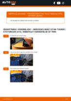 Den professionelle guide til udskiftning af Viskerblade på din Mercedes Citan 415 109 CDI 1.5 (415.703)